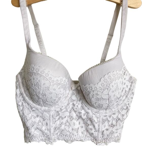 Victoria’s Secret Lacey Lined Demi Corset Bustier - Picture 1 of 4